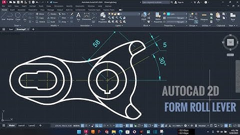 Ex 31 || Form Roll Lever || autocad 2D || chapter 1