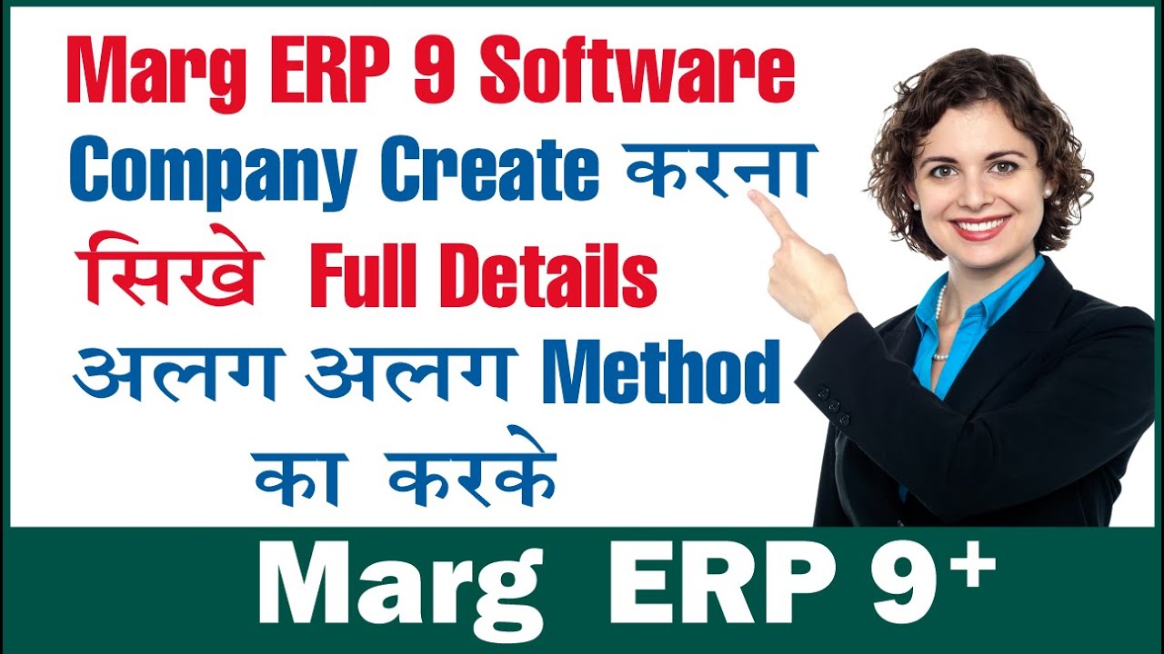 how to create new company in Marg ERP 9 