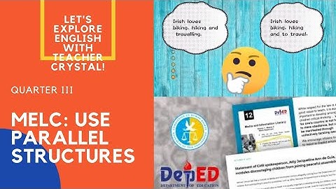 MELC BASED LESSON | ENGLISH GRADE 8  |  MELC: USE PARALLEL STRUCTURES | QUARTER III