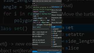 Python program to draw Hexagon.                   #coding #trending