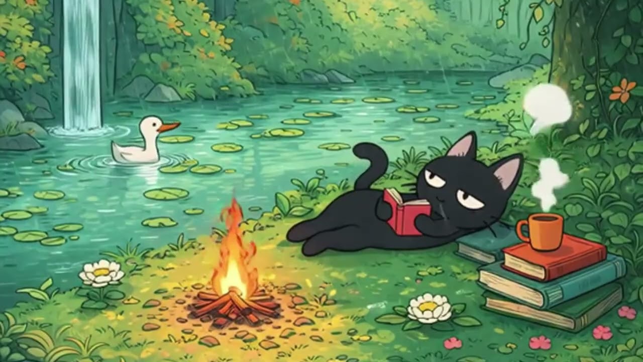 Less talk.... more action. / Lo-fi for study, work ( with Rain sounds)