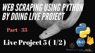 Web Scraping ( 34 Live Project 5 (Part 1) )
