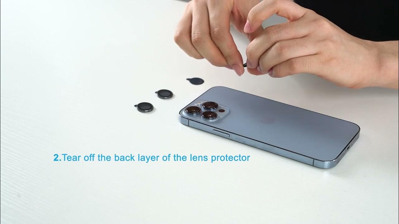 iPhone Camera Lens Protector Installation Guide (OMOTON L001)