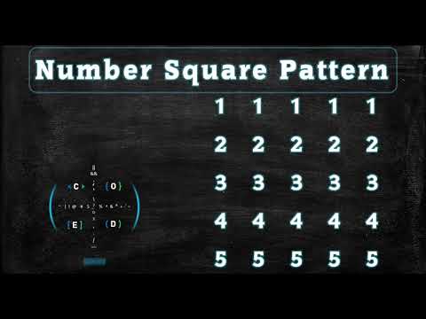 110 Number Square Pattern without any pre-defined method using while loop in Python