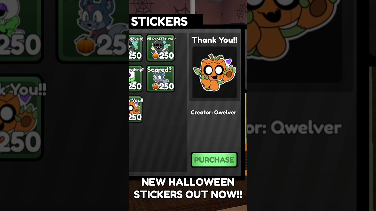 NEW CODE AND HALLOWEEN STICKERS IN DANDY'S WORLD