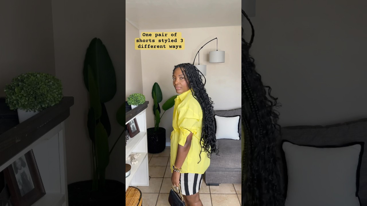 1 pair shorts styled 3 ways. 50+ content creator 