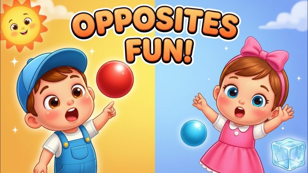 Opposites Fun! 🎈 Big & Small, Hot & Cold | Kids Learning Cartoon | Miku TV