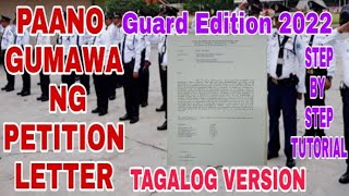 PAANO GUMAWA NG PETITION LETTER TAGALOG/HOW TO MAKE A PETITION LETTER/TUTORIAL/ RobertCD vlogs