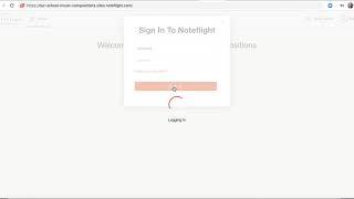 Student Sign in to Noteflight