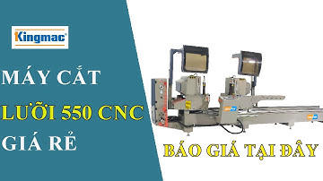 Máy cắt nhôm CNC lưỡi 550 giá rẻ | Máy cắt nhôm 2 đầu F550CNC