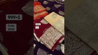 Pure viscose leaf jacquard design saree with running and contrast running blouse as per pic