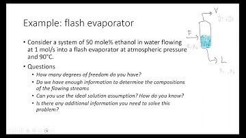Example: Flash Evaporator