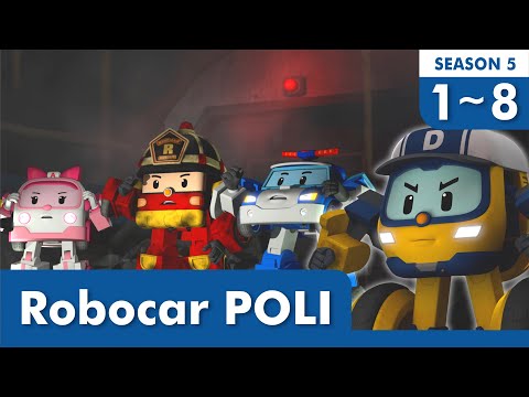 POLI Season 5 Clip Episodes│1~8 Clip Episodes Full Ver.│Watch on TV Series│Robocar POLI TV