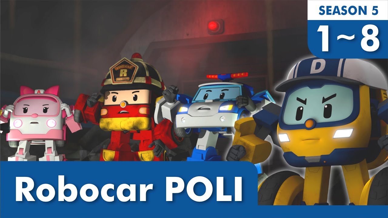 POLI Season 5 Clip Episodes│1~8 Clip Episodes Full Ver.│Watch on TV Series│Robocar POLI TV