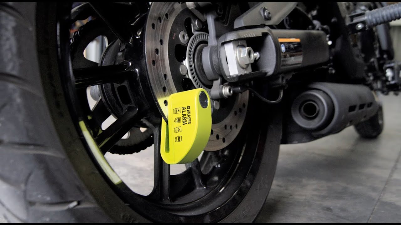 Gran Scooter Accesories Candado Antirrobo de Pinza para Moto Amarillo