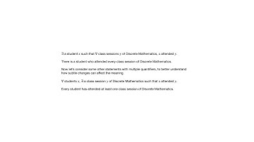 3.3 Statements with Multiple Quantifiers