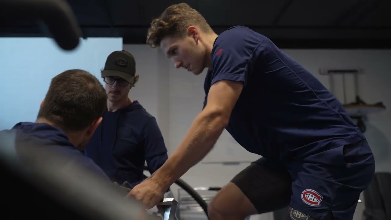 Oliver Kapanen Fitness Training Habs Rookie Camp