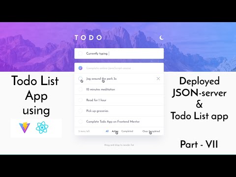 Todo List App using React | Deploy JSON server and todo list app #react #deployment #coding #js
