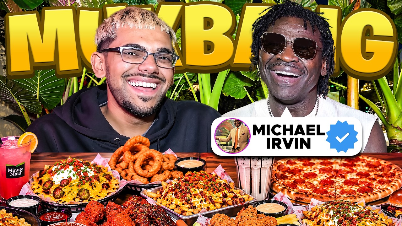 N3on & Michael Irvin American Mukbang!