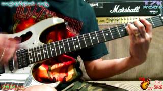 Video thumbnail of "အသဲကွဲသီချင်းသစ်-လေးဖြူ Everytime it rain-Nazareth [TZK GuitarTV]"