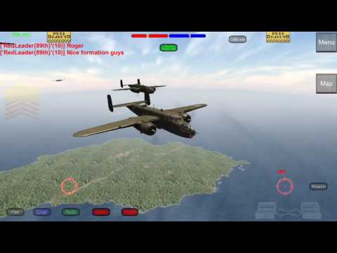 B25 Mitchell Formation! Carpet Bombing Rabaul!