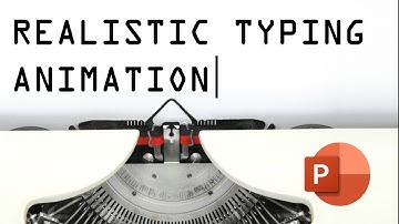 Realistic Typewriter Effect in PowerPoint [Creative Idea]