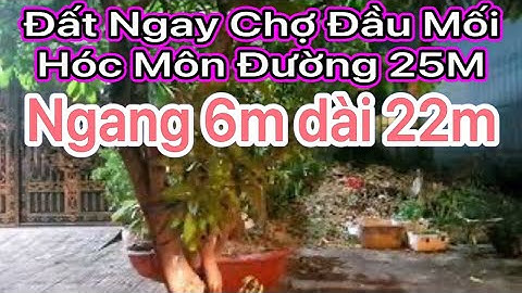 Đất thổ cư Ngay chợ Đầu Mối Hóc Môn tuyệt đẹp dt 6m x 22m Mt đường 25m