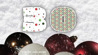 30 Second Christmas Wrapping Paper Inspired Countdown Timer