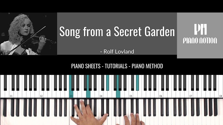 Song from a Secret Garden Piano sheet PDF