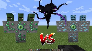 what if you create a ZOMBIE vs CREEPER vs WITHER in MINECRAFT (part 48)