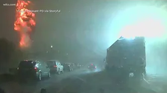 Unreal video of lightening strike in Mt. Pleasant Unreal video of lightening strike in Mt. Pleasant