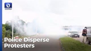 Information Police Disperse Protesters At Abuja Stadium With Tear Gas Update