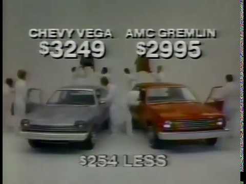 1977 AMC Gremlin vs Chevy Vega Commercial