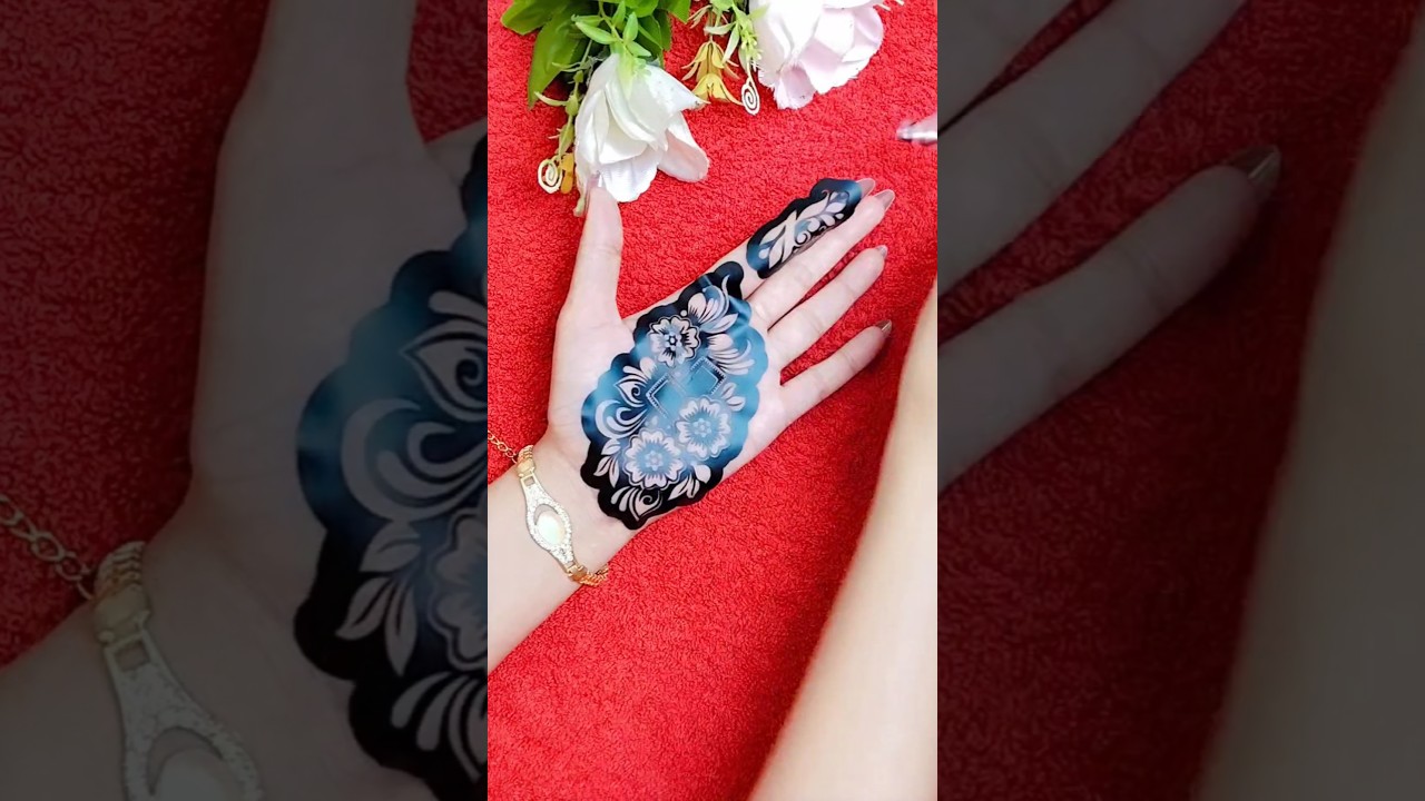 beautiful sticker mehndi design #shorts