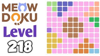 Meowdoku: Brain Puzzle Games Level 218 Walkthrough