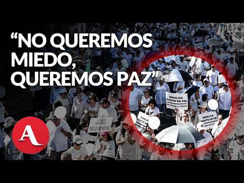“No queremos miedo, queremos paz”: miles marchan en Culiacán