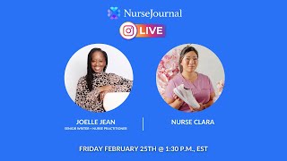 NurseJournalNow Instagram Live with Nurse Clara