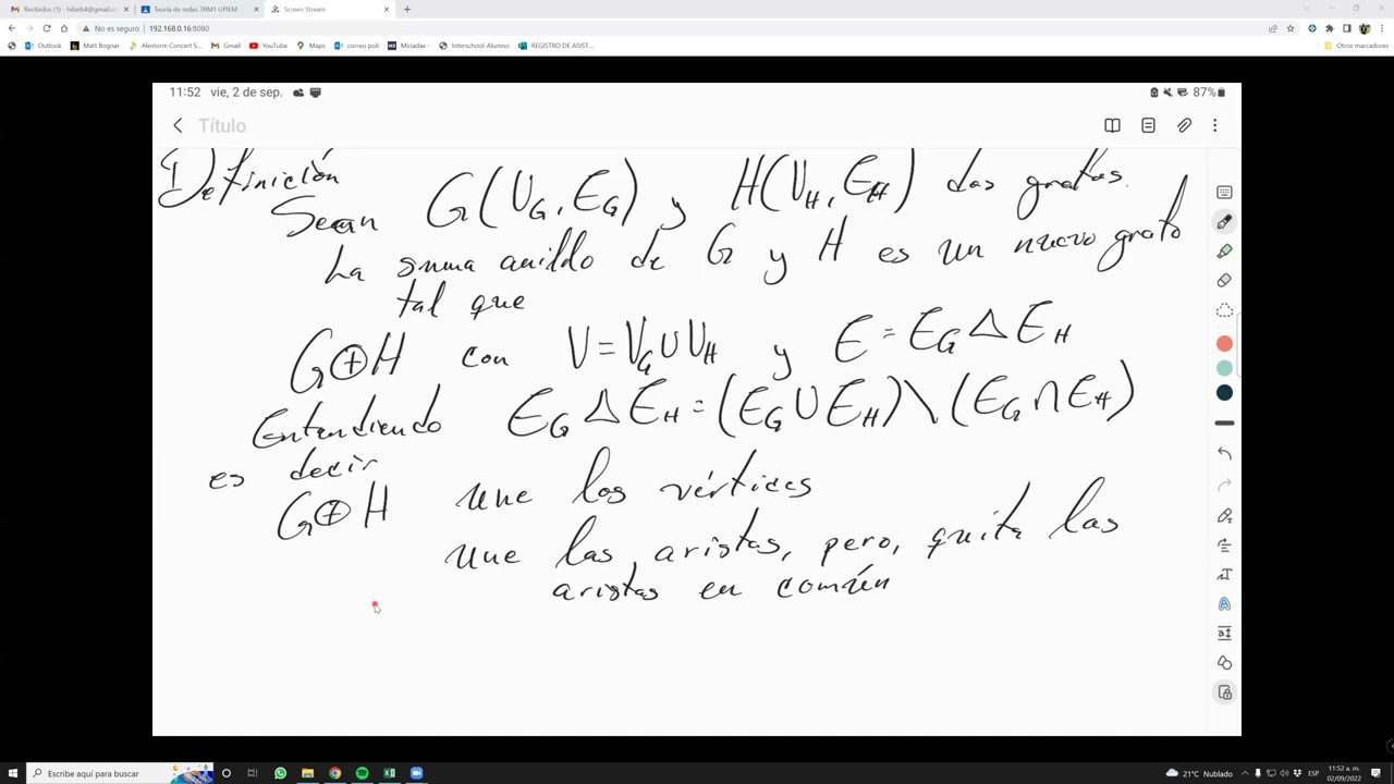 Teoría de redes 3RM1 ISERI 20220902 Clase 9