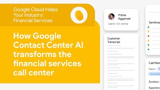 How Google Contact Center AI transforms the financial services call center