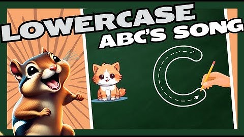 Write the lowercase alphabet with me - Preschool song