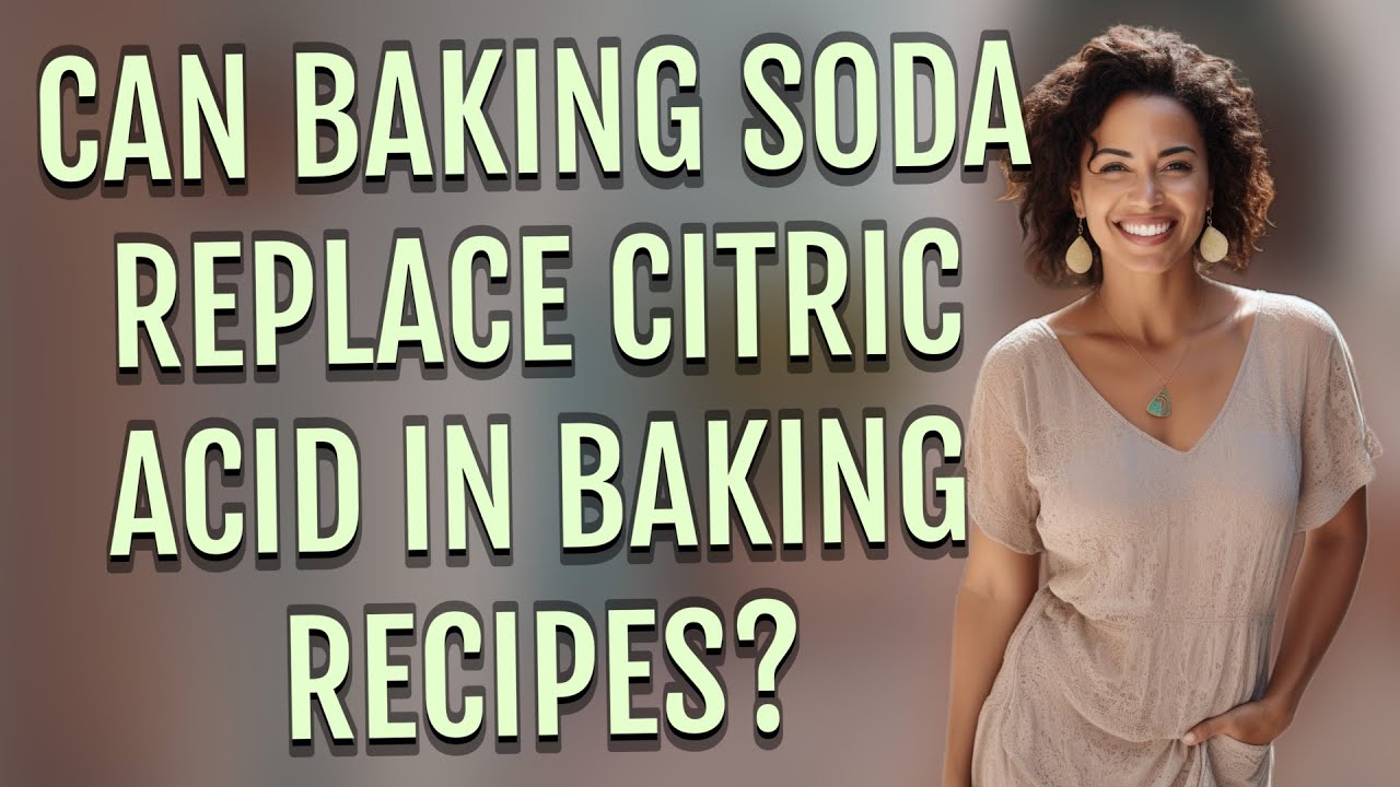 Can baking soda replace citric acid in baking recipes?