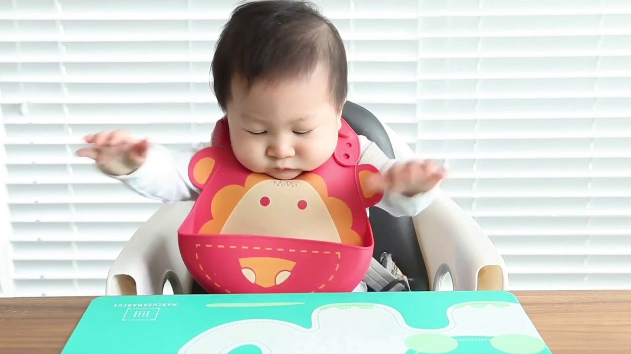 Silicone Roll Up Baby Bib