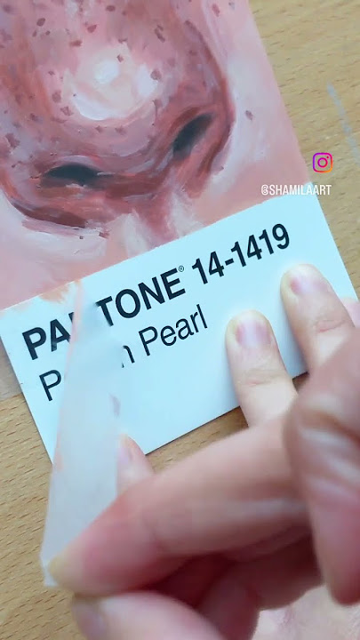 Painting on Pantone Cards Challenge 