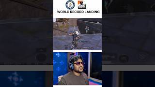 BGMI WORLD RECORD LANDING! 🔥💀😱 #battleroyalegame #shorts #short #bgmi #gaming #pubg #pubgmobile