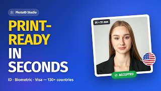 Passport & ID Photos in Seconds — ICAO 9303, 130+ Countries | PhotoID Studio screenshot 4