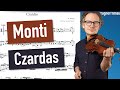 Monti czardas  violin sheet music  piano accompaniment