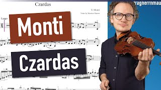 Monti Czardas | Violin Sheet Music | Piano Accompaniment chords