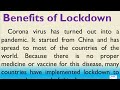 Essay on Benefits of lockdown | positive effects or advantages of lockdown in English