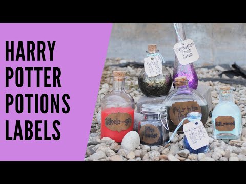 Harry Potter Potions Labels