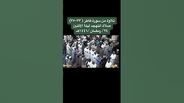 تلاوة من سورة فاطر ( ٣٣-٣٥)صلاة التهجد ليلة ٢٤/ رمضان /١٤٤٦هـ #اكسبلور_explore #ماهر_المعيقلي